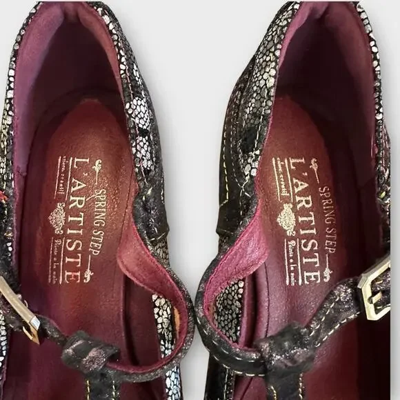 L'ATISTE By Spring Step Mazie Heel 38 US 7.5-8 NWOT